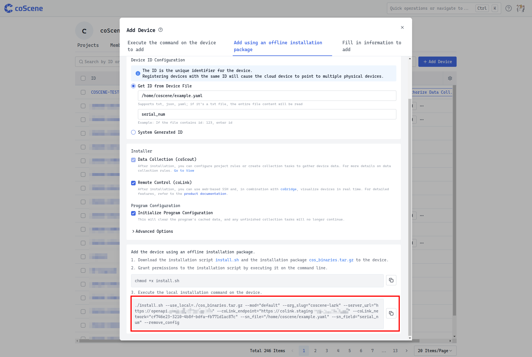 Add Using Offline Installation Package