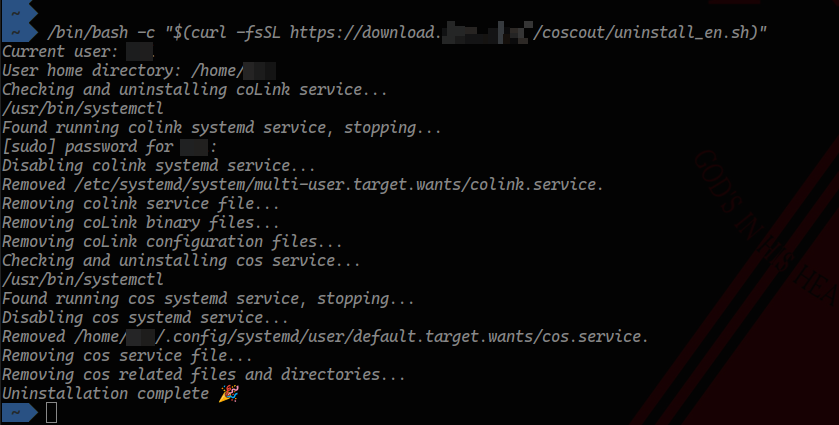 Uninstall Client