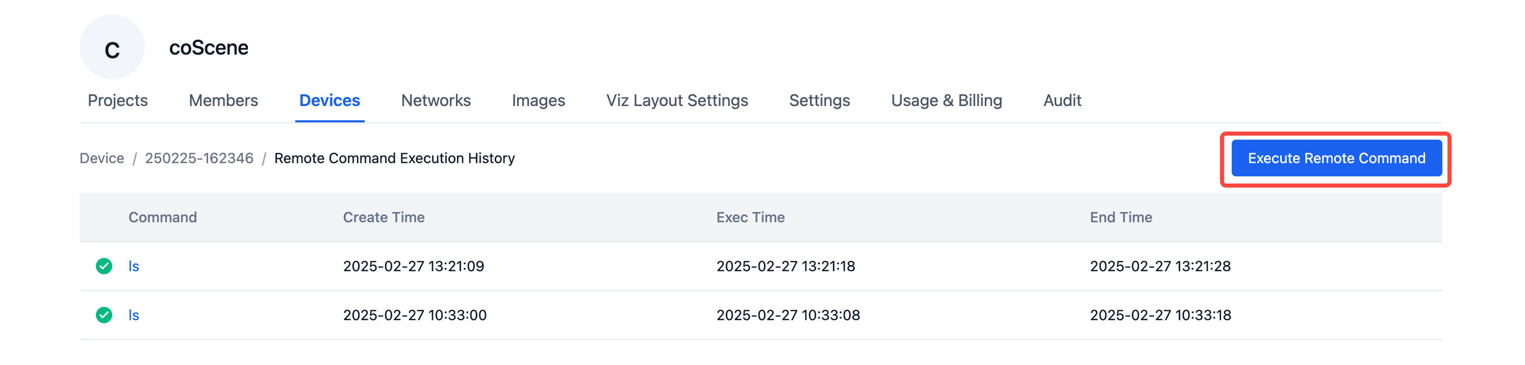 device cmd