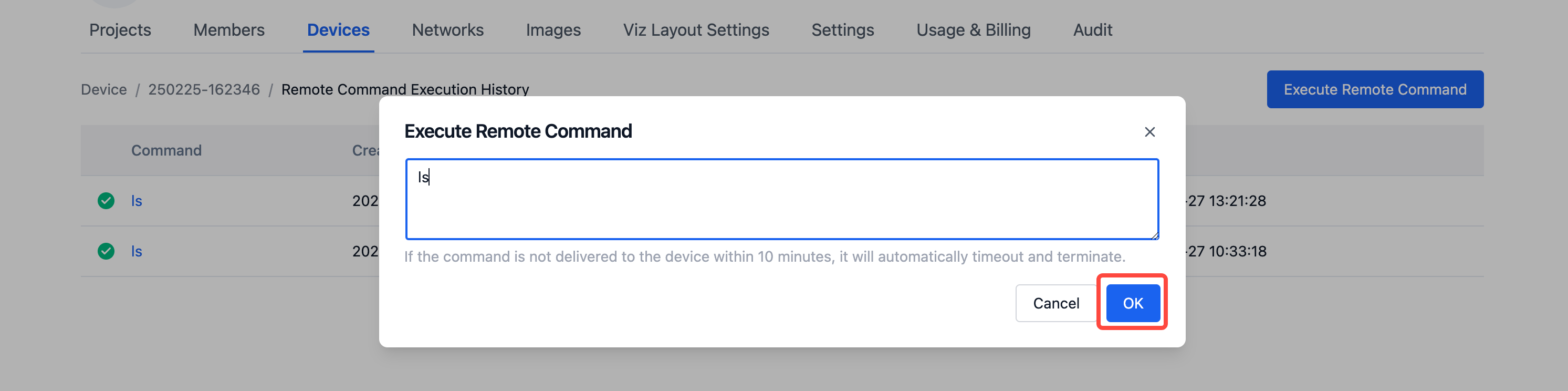 device cmd