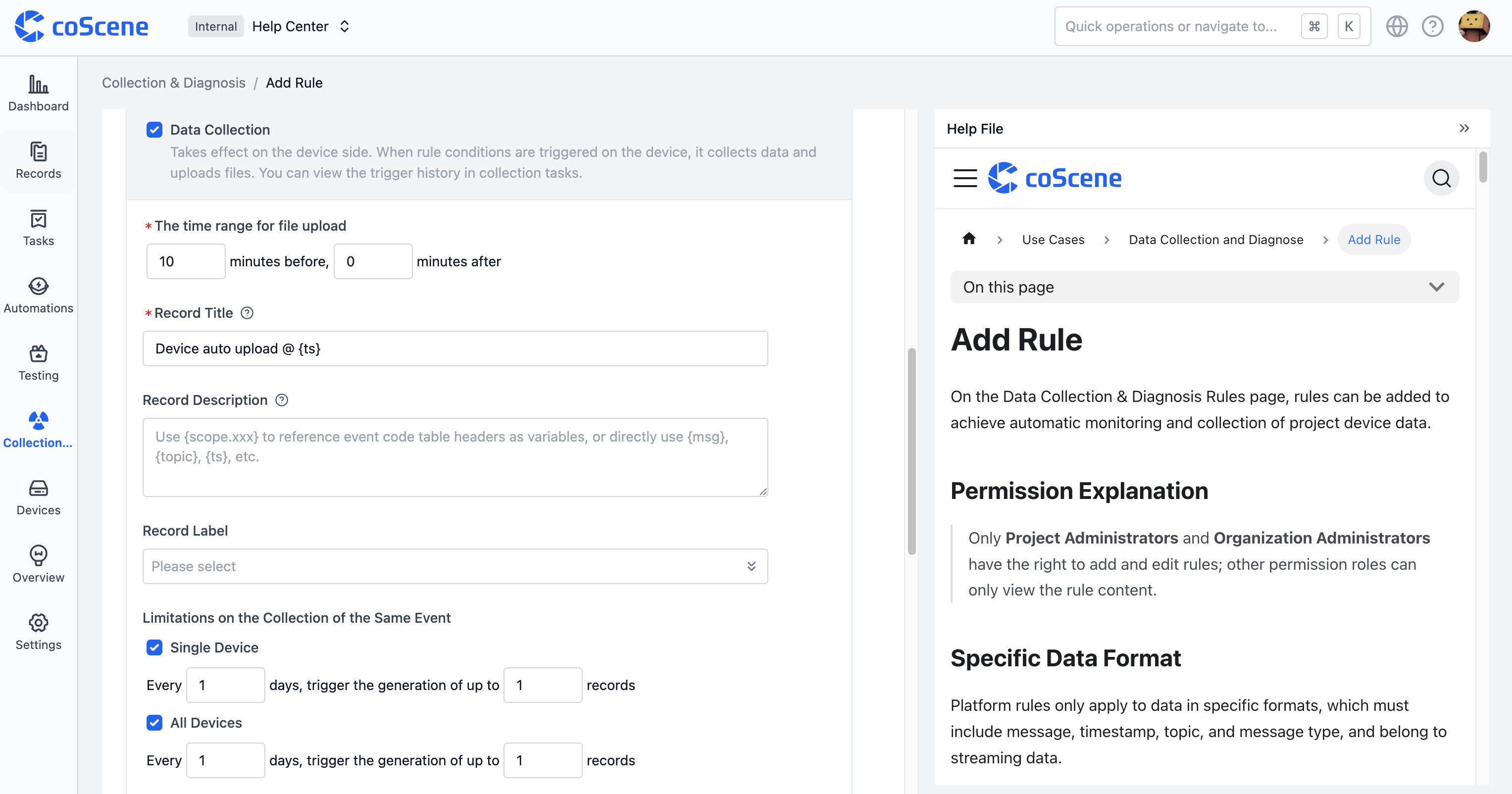 Data Collection Configuration 3